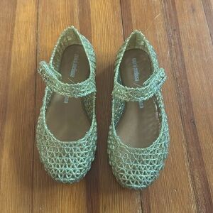 Mini Melissa Jelly Flats - Campana Gold